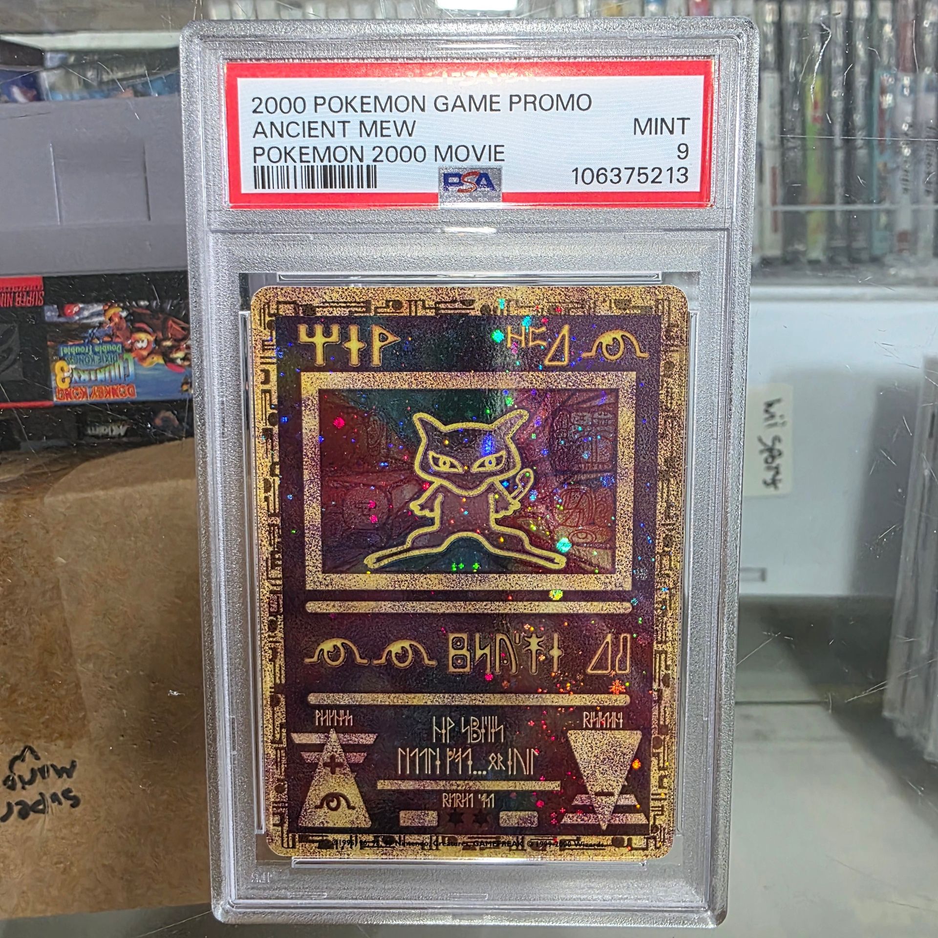 Ancient Mew 2000 Pokémon Game Promo PSA 9