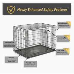 48” Dog Crate Kennel Double Door - NEW