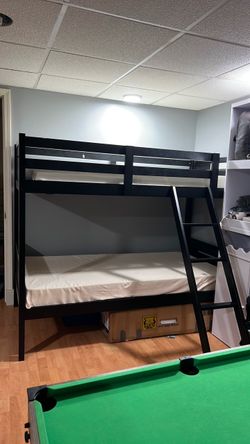 Twin-over-Twin Coaster Bunk Bed with Mattresses – $300 OBO