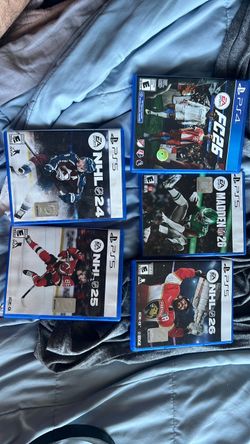 Lot of 4 PS5 games and 1 PS4