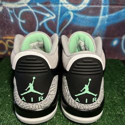 Jordan 3 Retro Green Glow 13m New DS 