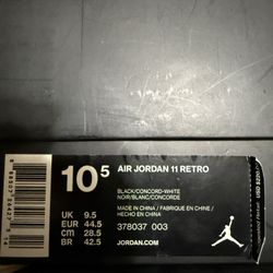 Space Jam 11s Size 10.5