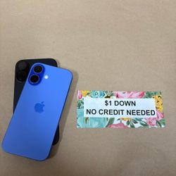 Apple IPhone 16 5G - Only $1 Today Pay The Rest Later! 