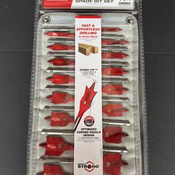New Diablo 16 Piece Wood Spade Drill Bit Set