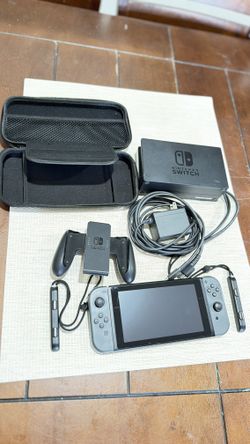 Nintendo Switch Console Bundle (V1 - XAW1011 Serial) + Dock, Accessories & Case