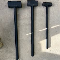 Workout sledge hammer set 11lb 22lb 33lb