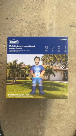Lionel Messi 10-Ft H Lighted Outdoor Inflatable