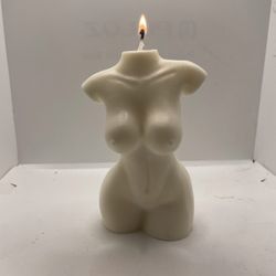 Female torso Nude body Candle -1-1/2 Lbs