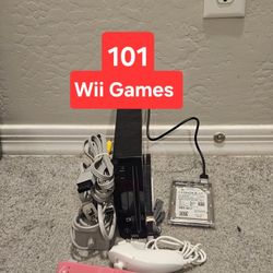 Nintendo Wii With 101 Wii Games