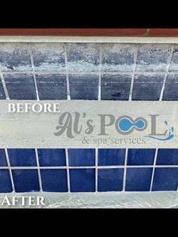 Swimming Pool Tile Cleaning