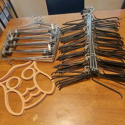 Heavy  Organizer hangers. 10 For Shirts, 5 For Pants, 3 for Scarf Or Belts