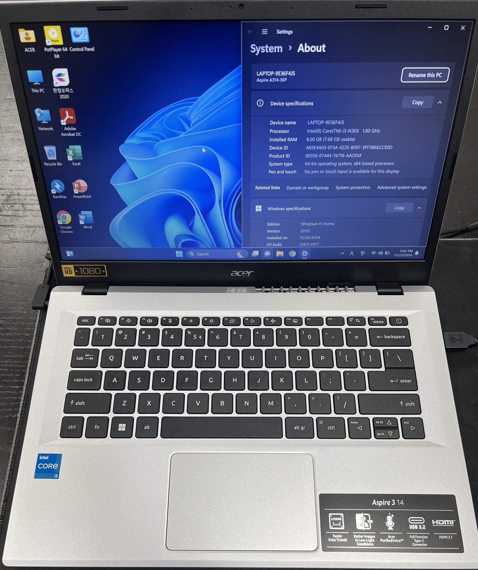 New Acer Laptop 14inch