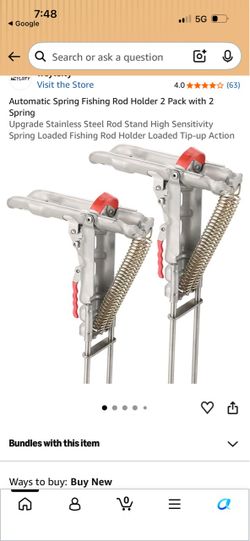 Fishing pole holders automatic
