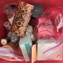 random tea lights and candles 