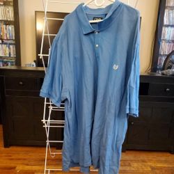 Chaps blue short sleeve polo sixe 6X