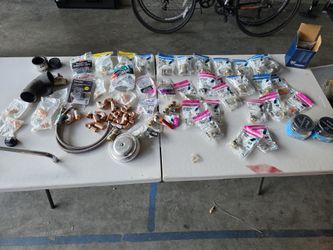 2 Back Flow Devices, SharkBite Fittings, Some Copper Fittings, Prep Sink Faucet
