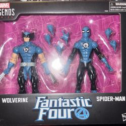 Marvel Legends Fantastic Four Wolverine And Spider-Man 2-Pack