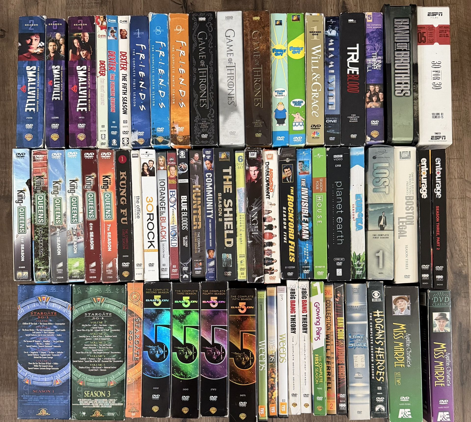 HUGE TV Series DVD Lot