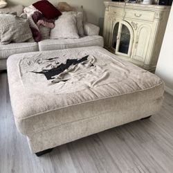 Free Ottoman- For Anyone Who Wants To Refurbish It
