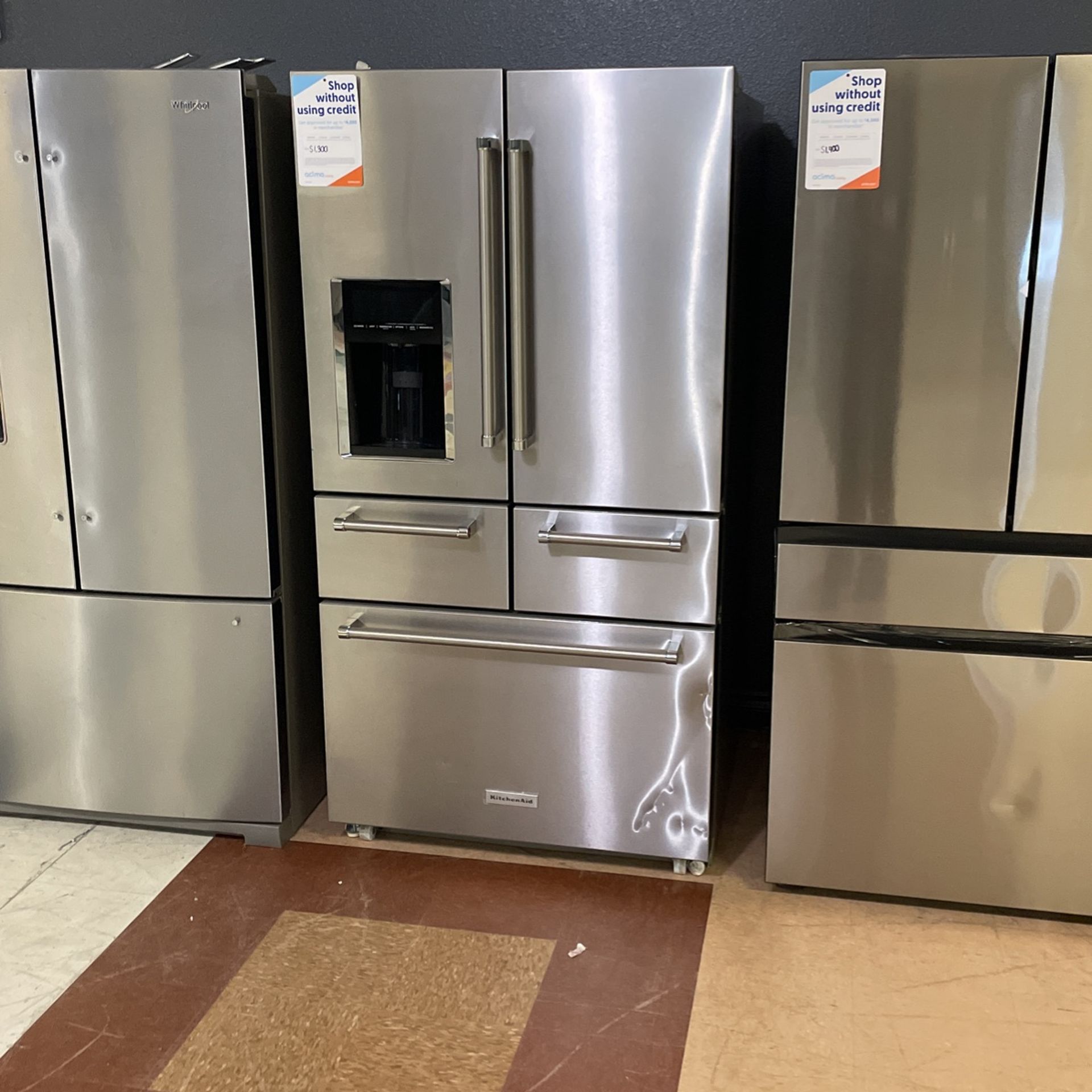 New Scratch And Dent KitchenAid Stainless Steel Refrigerator 5 Doors🔥🔥