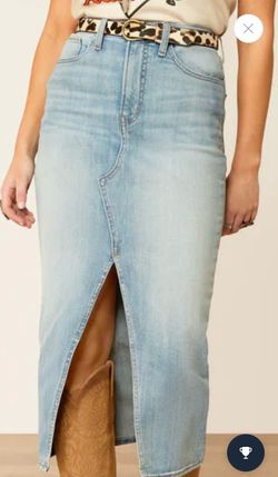 Ariat denim midi skirt