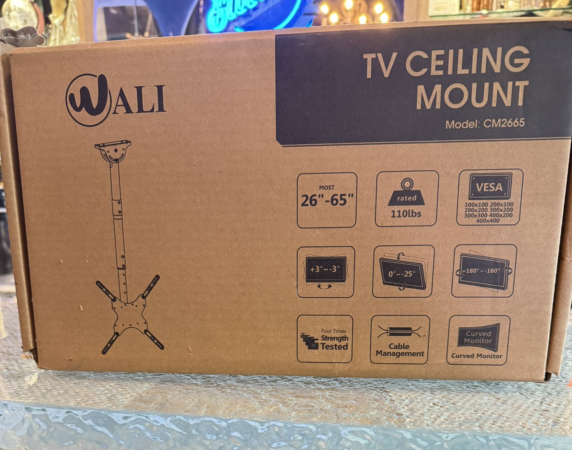 TV Ceiling Mount Model CM2665 Walli