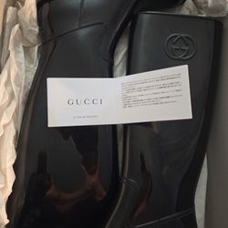 Gucci Tall Rain Boots Authentic 