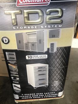 Coleman TD2 Storage System 5 Drawer Cabinet