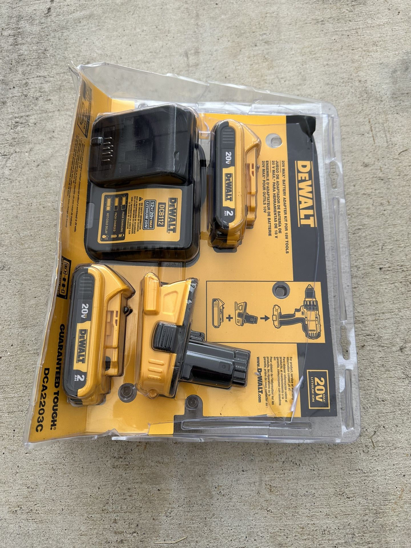 Power Tool Dewalt 20 Volt Adapter For 18 Volt Tools BATADPTDW