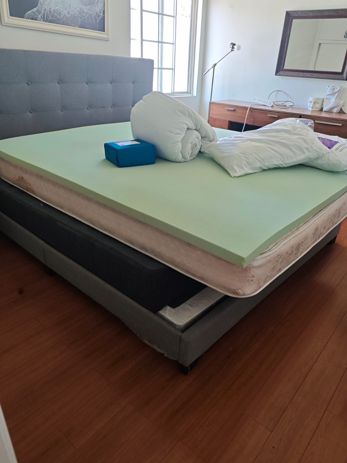 King Mattress And Memory Foam Toper If Needed
