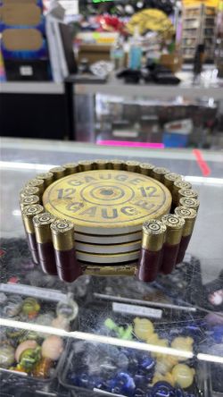 12 Gauge Red Shell Coasters / Drink Coasters
