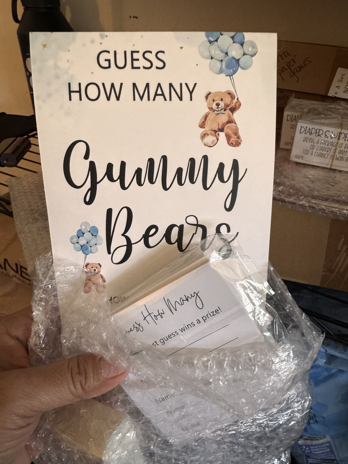 We Can Bearly Wait Baby Shower Boy