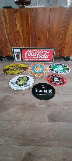 Vintage Craft Brewery Metal Sign Collection – Bar & Garage Decor