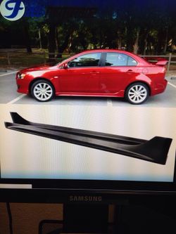08-15 Mitsubishi Lancer side skirts