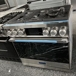 Dacor 36 Inch Dual Fuel Range Stove Stainless Steel Smart