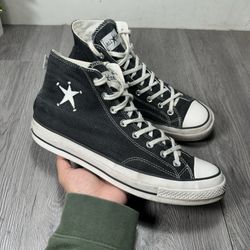 Converse Stussy x Chuck 70 High Black Shoe Men’s Size 11