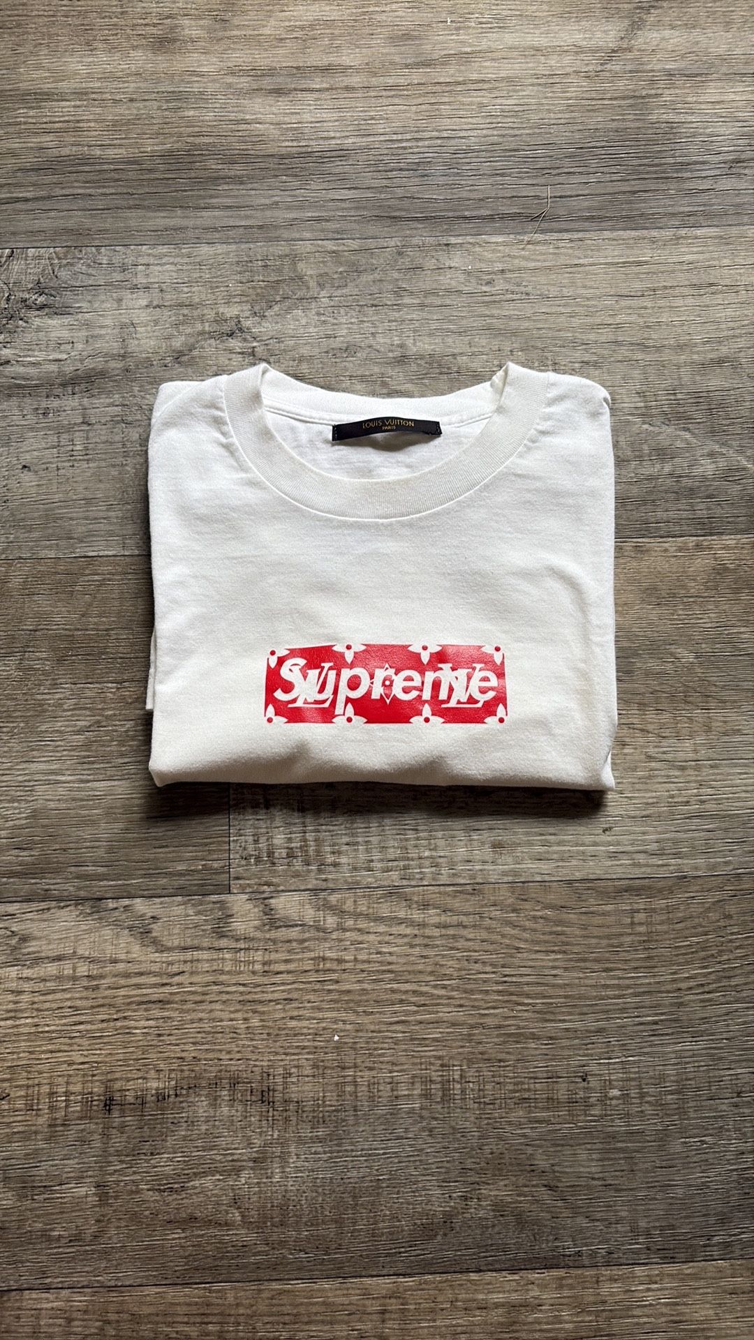 Louis Vuitton X Supreme Collab Tee Box Logo (2017)