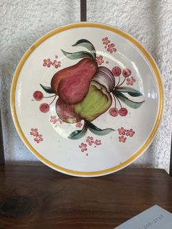 Vernon Kilns Large “harvest” Plate