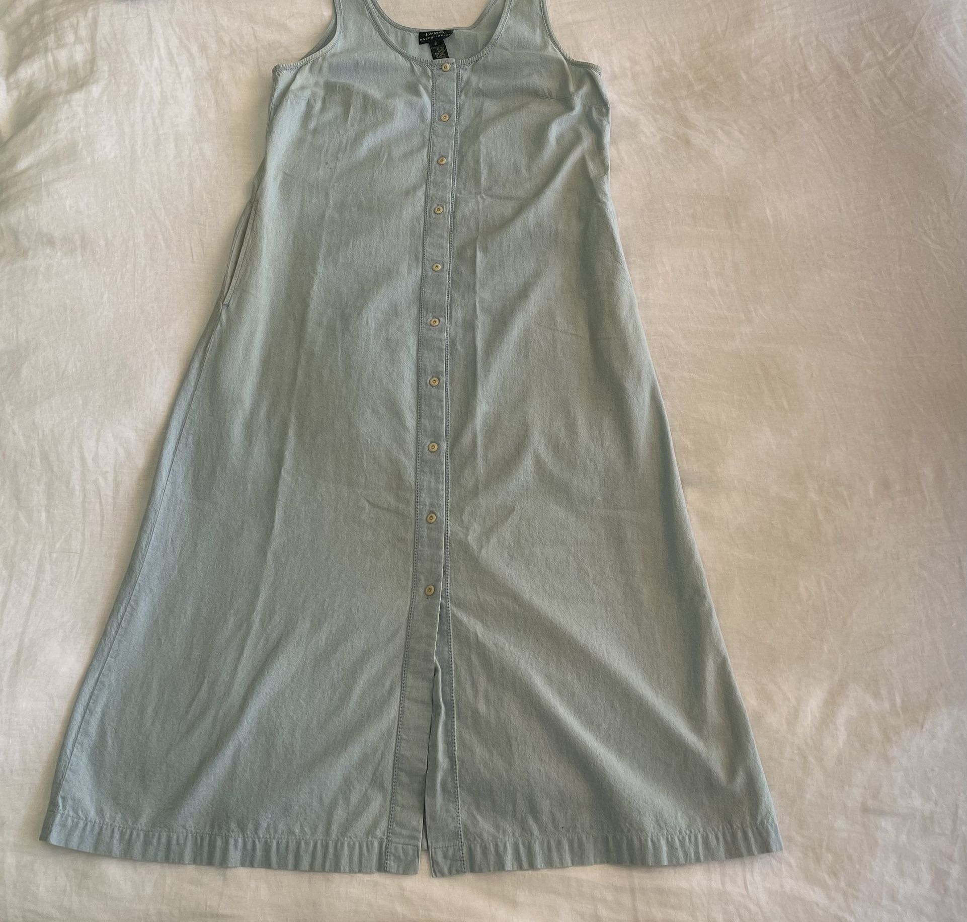 Lauren Ralph Lauren Denim with Pockets Dress Brand New