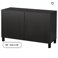 Black IKEA Besta Cabinet