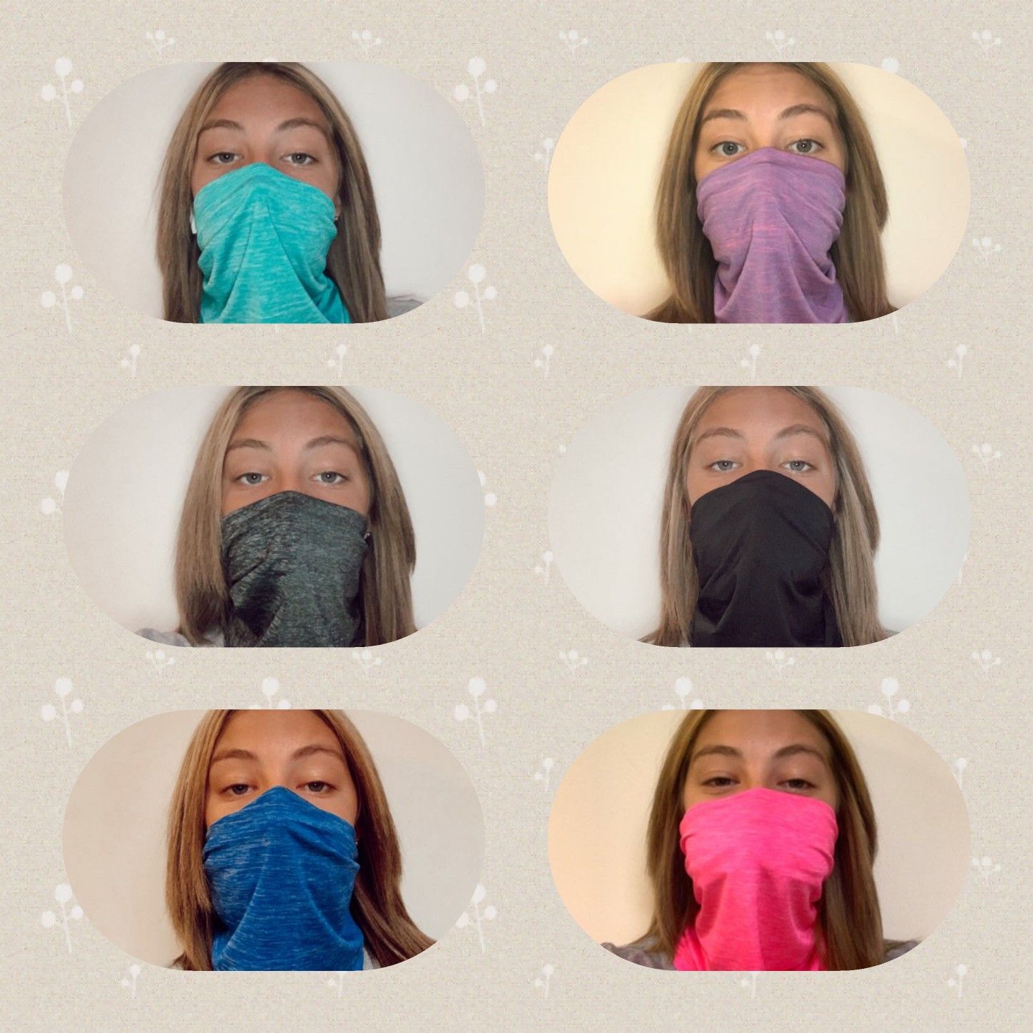 Neck Gaiters, Dust Shield, Face Masks $10