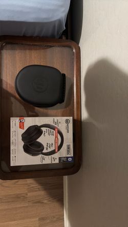 Wicked Audio All Black Bluetooth Wireless Headphones With Carrying Case