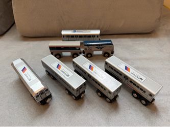 Wooden Trains - Munipals, Brio Tracks MTA NJ Transit, AMTRACK