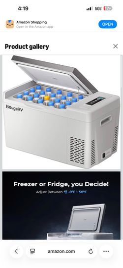 Brandnew Car/Truck Refrigerator 100% Good BougeRV CR22 In Factory Sealed Box Quiet Compressor Amazon Top Pick