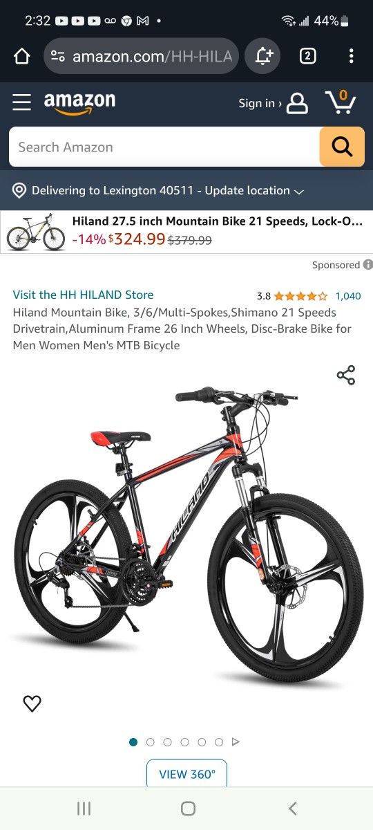 NEW, HIGHLANDER BIKE 27.5 INCH