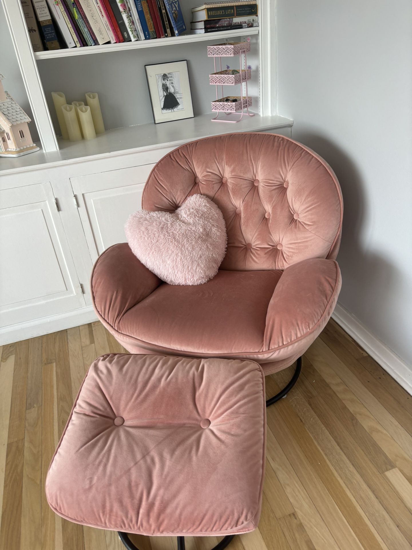 Pink Velvet Chair