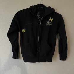 Disneyland Pirates of the Carribean Yo Ho Ho Hooded Zippered Jacket child's M