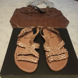 💯Huarache Trenzado De Piel, 🩴Leather Sandals