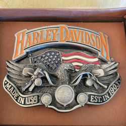 Harley Davidson Usa Flag Screamin Eagle On A Harley Made In Usa 1991 New