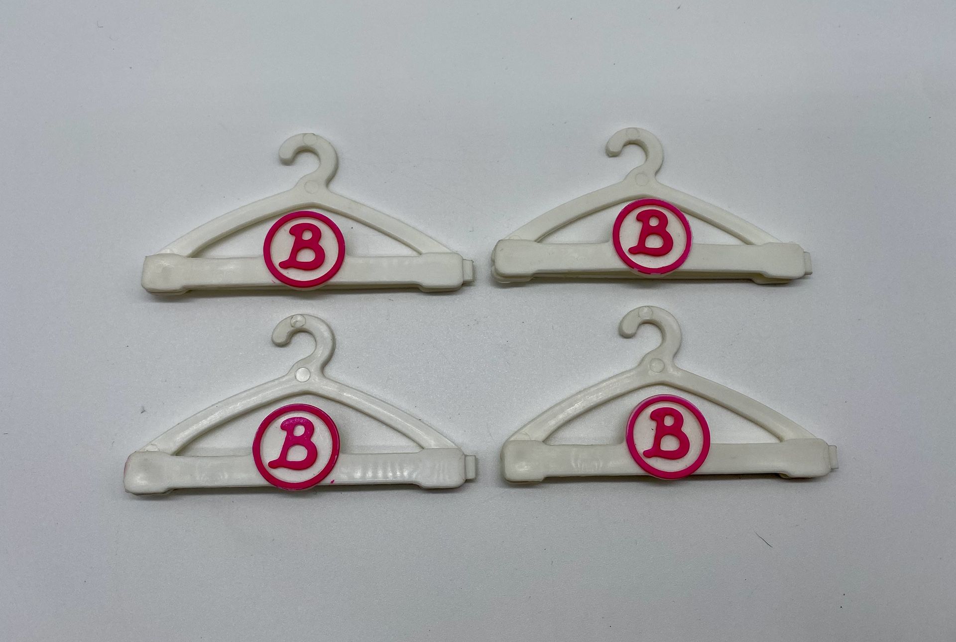 4 Vintage 1992 Barbie Snap n Store Hangers